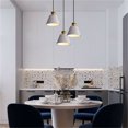 thumbnail image 4 of Plug In Pendant Light Fixtures Nordic Style Dining Room Kitchen Island Tea Room Metal Gray Kitchen Pendant Lighting Over Sink Lighting Fixtures Hanging Lamps For Bedrooms, 4 of 4