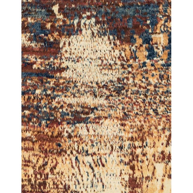 Ahgly Company Indoor Rectangle Abstract Sangria Brown Abstract Area Rugs, 2' x 5'