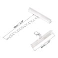 thumbnail image 2 of 10Set Ribbon Crimp Clamp Ends Lobster Claw Clasps & Chain 40mm Silver White for DIY, 2 of 7