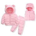thumbnail image 1 of RXIRUCGD Boys' And Girls' Winter Lightweight Jacket Set( Pink, Size:1-2 Years ), 1 of 3