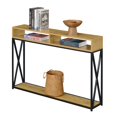 thumbnail image 2 of Convenience Concepts Table Console Tucson Deluxe 2 Niveaux - Chêne Anglais / Noir, 2 of 2