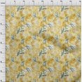 thumbnail image 4 of oneOone Polyester Spandex Yellow Fabric Leaves & Lemon Sewing Material Print Fabric By The Yard 56 Inch Wide, 4 of 5
