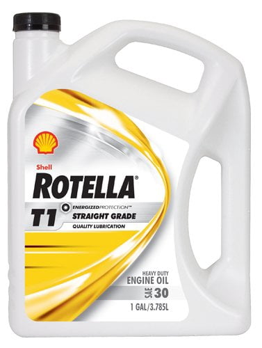 Shell Rotella 550019857-3PK T1 30 Heavy Duty Diesel Engine Oil (CF/CF-2) - 1 Gallon Jug Pack of 3