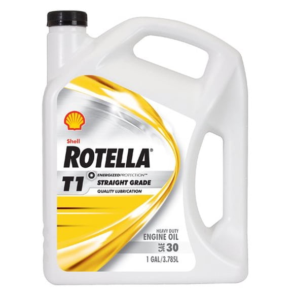 Shell Rotella 550019857-3PK T1 30 Huile pour Moteur Diesel Robuste (CF/CF-2) - Pichet de 1 Gallon, Lot de 3
