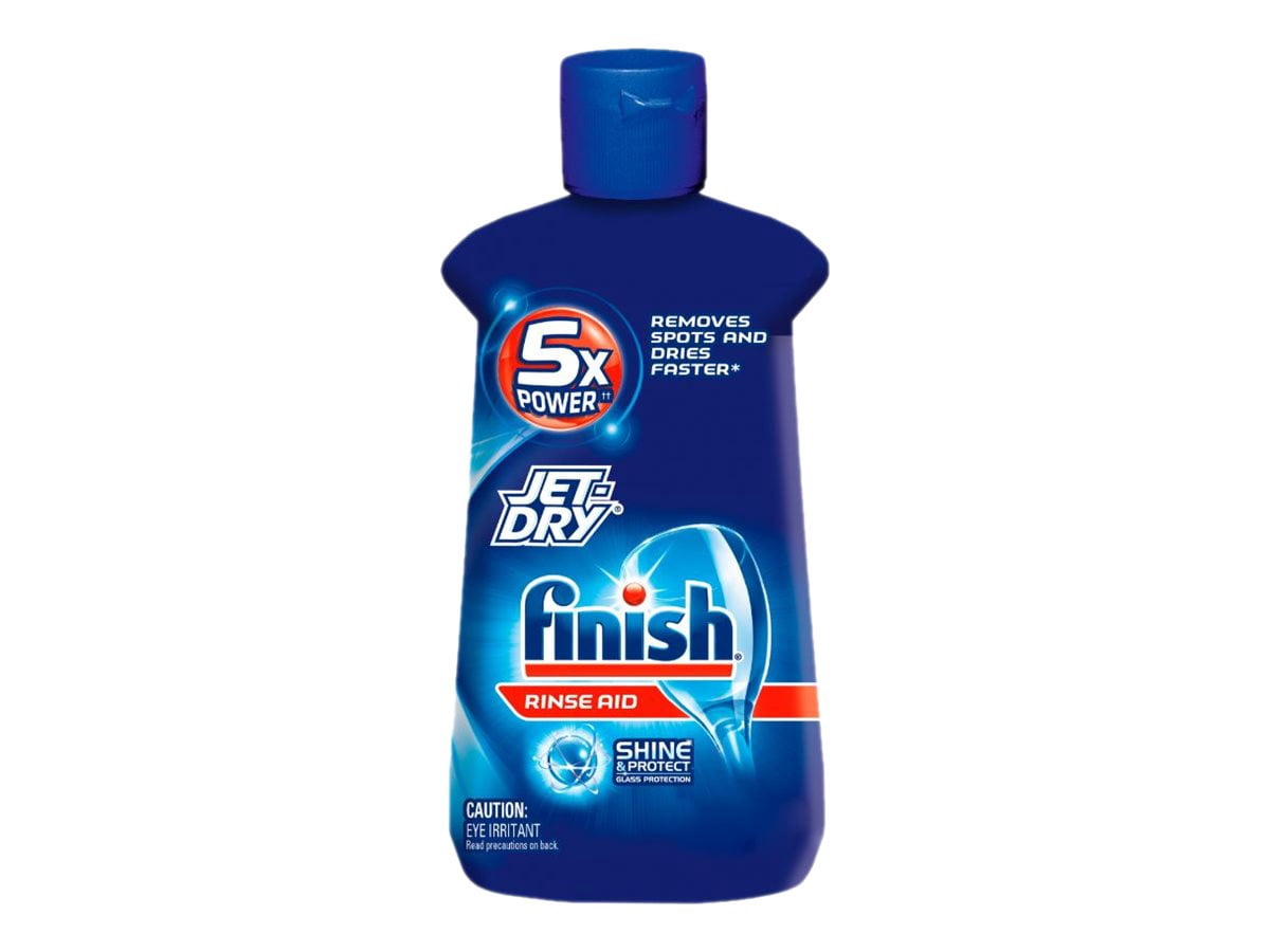 Finish Jet-Dry Rinse Aid 16oz Dishwasher Rinse Agent & Drying Agent (Pack of 2)