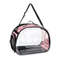 thumbnail image 3 of Esquirla Collapsible Soft Sided Pet Carriers Clear for Puppy Small Medium Dogs Hiking Pink L, 3 of 8