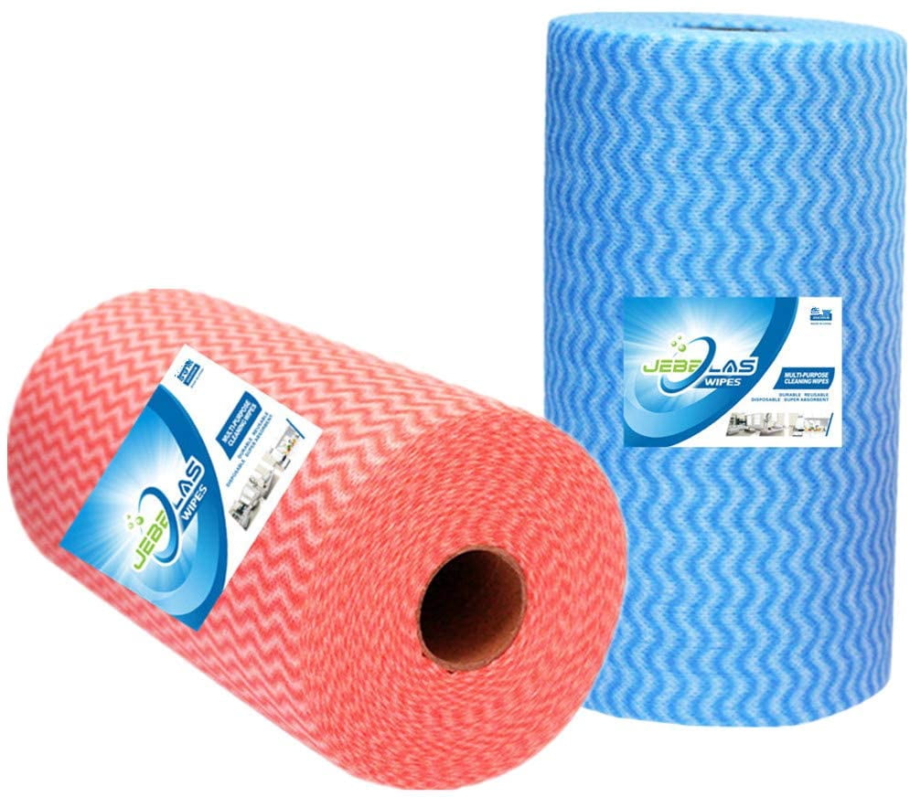 Reusable Cleaning Wipe, Household &Kitchen Towels,Disposable Cleaning Cloth, Dish Cloth Dish Towels Dish Rags Reusable Kitchen Paper Towels, Wash Towels 2 Rolls of 200 Sheets