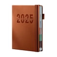 thumbnail image 3 of WHEANG Home Decor 2025 Academic Planner 2025 Monthly Tabs Daily Organizer Twin Wire Binding Pocket Folder Sticky Notes One Size Multi-Color, 3 of 9