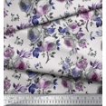thumbnail image 2 of Soimoi Polyester Crepe Fabric Leaves & Rose Flower Print Fabric by Yard 52 Inch Wide, 2 of 3