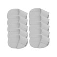 thumbnail image 1 of 10 Pieces Golf Iron Headcovers Iron Protective Cover PU Durable Lightweight Golf S Grey, 1 of 9