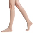 thumbnail image 1 of Up To $10 Stockings Brown Women's Open Toe Graduated Compression Socks Firm Pressure Quality Ladies Knee High Toeless Support Stockings Circulation Hose, 1 of 7