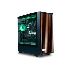 ViprTech Overlord Jeu de bois PC - AMD Ryzen 7 (4,4 Ghz), RX 9060 8GB, 16GB DDR4, 1TB SSD, Noix noire