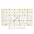 thumbnail image 4 of Lightweight Measure Rulers, Practical Quilt Templates, Easy to Store Professionals Travel for Home Crochet Beginners Knitting Lovers Experienced Knitters, 4 of 8