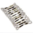 thumbnail image 3 of 24 Pcs Fils de Broderie Point de Croix Argent Fil Brillant Fait Main 8 Mètres, 3 of 14