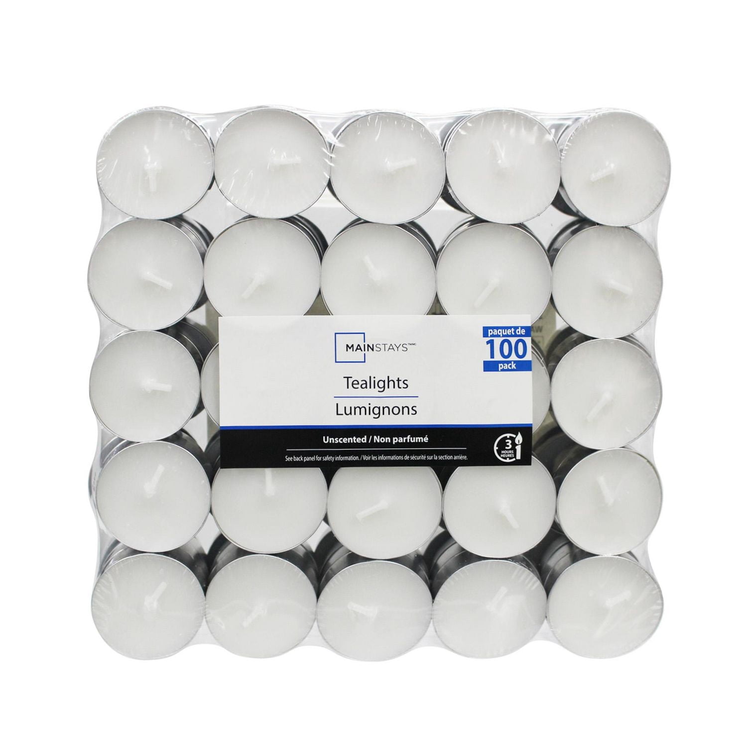 Mainstays 30PK Lumignons blanc, non parfumé