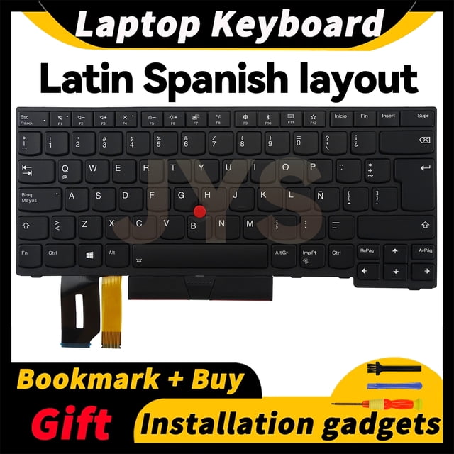 Laptop Replacement Keyboard for Lenovo ThinkPad E480 E490 L380 R480 T480S L490 T490 With backlight US/UK/Spanish/French layout LASP backlit