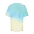 thumbnail image 5 of CEHVOM T-shirt Imprimé Mode Femme Manches Courtes Blouse Col Rond Hauts Décontractés Liquidation, 5 of 5