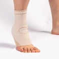thumbnail image 2 of Chevilles Bretelles Sueur Absorbeur Antidérapant Sport Chaussette Élastique Respirant Compression Protection Unisexe Gym Blessures Récupération Soutien Noir Orange S, 2 of 9