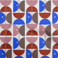 thumbnail image 1 of oneOone Rayon Blue Fabric Geometric Circle Craft Projects Decor Fabric Printed By The Yard 56 Inch Wide, 1 of 4