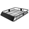 thumbnail image 1 of Spec D Tuning RRBK-EXT005BK 43 - 64 in. Cargo Extendable Basket Universal Roof Rack - Black, 1 of 4