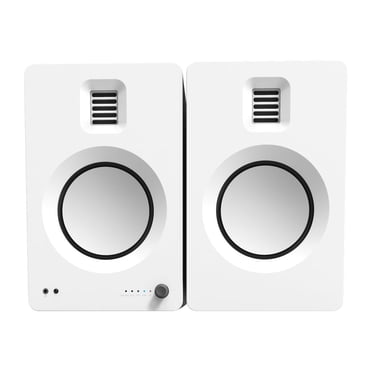 Kanto TUK - Haut-Parleurs - Bibliothèque - Sans Fil - Bluetooth - 130 Watts (total) - 2 Voies - Blanc Mat