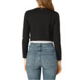 thumbnail image 3 of INSPIRE CHIC Boléro Ouvert pour Femme, Ourlet Arrondi, Cardigan Court, Noir, XX-Grand, 3 of 6