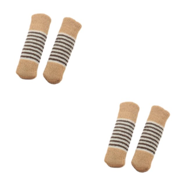 Redempat 24pcs/set Knitted Chair Leg Socks Reliable Protection For Furniture Non Slip Furniture Pads Caps Set Polyester Premium style 10 2Set