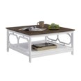 thumbnail image 2 of Pemberly Row Table Basse Carrée 36 Pouces Fini Bois Espresso et Blanc, 2 of 4