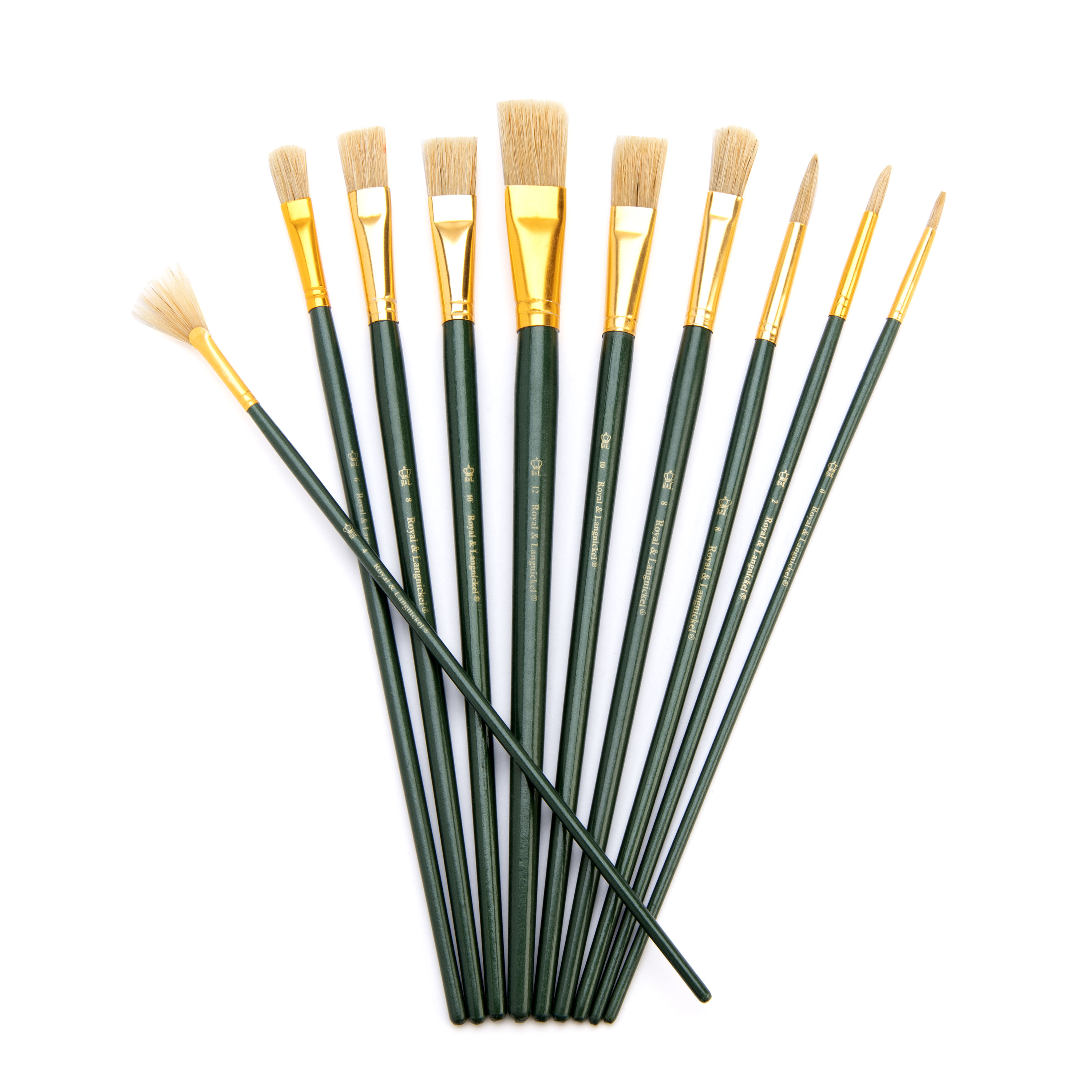 Royal & Langnickel - 10pc Long Handle, Acrylic and Oil Paint Brush Set | RSET-9261 |