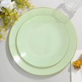 thumbnail image 1 of CUITING 10 Pack Glitter Gold Clear Hammered Plastic Charger Plates  Round Disposable Serving Plates With Gold Rim - 13”, 1 of 11