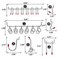 thumbnail image 4 of Abody 114Pcs Metal Pegboard Hooks Organizer Assortment Kit Peg Locks Hanging Applications, 4 of 5