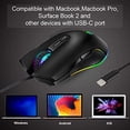 thumbnail image 4 of Souris USB-C Type C Ergonomique Filaire Souris RGB Optique, 4 of 6