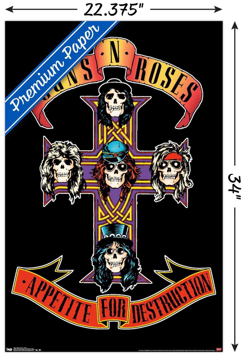 Guns N' Roses - Cross Wall Poster