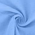 thumbnail image 4 of cllios Men's Cotton Linen Shorts Summer Elastic Waist Drawstring Shorts Casual Solid Sports Workout Short Pants Light Blue M, 4 of 5