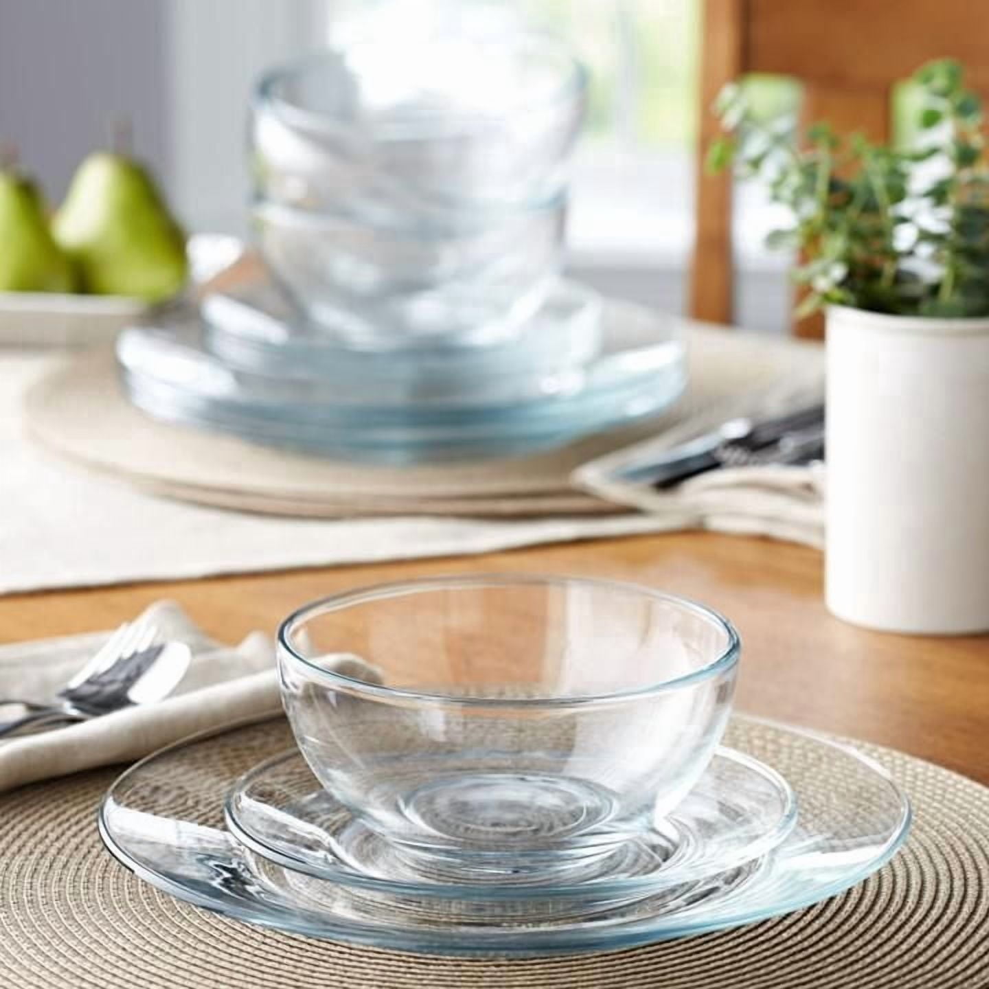 Ensemble de vaisselle en verre