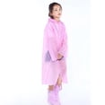 thumbnail image 4 of Liyamei Spring Summer And Autumn Boys' And Girls' Plain Color Buttoned Thick Poncho Raincoats Rain Ponchos, 4 of 5