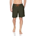 thumbnail image 3 of QunButy Men's Swim Trunk Knee Length Volley Comfort Liner Solid Quick Dry Board Shorts Bathing Suit Swimsuit, 3 of 4