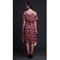 thumbnail image 2 of Bimba Tunique à Épaules Dénudées Imprimée Florale Rouge pour Femmes Robe de Soirée Col Rond - TTG, 2 of 6
