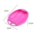 thumbnail image 1 of Plastic Snow Sleds with 2 Handles 4 Color Choose Blue Green Rose-Red Red Suitable For Sand Skiing Grass Skiing, 1 of 8