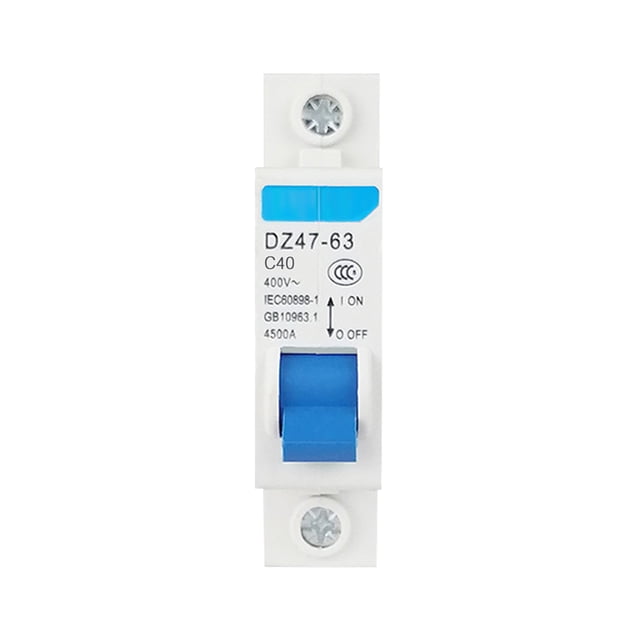 Mistaha Miniature Residual Current Circuit Breaker with 1 Pole DIN Rail Installation - High Sensitivity 40A DZ47-63 Household Leaking Protection Device