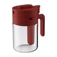 thumbnail image 1 of Binwennn Tall Food Storage Containers Kitchen Containers Snack Storage ABS Transparent Glass Jar With Lid And Spoon Flexible Storage Containers Discharging Airtight Container Lockable Canister Small, 1 of 3