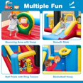 thumbnail image 3 of OLAKIDS Inflatable Bounce House, Kids Candyland Pink Jumping Castle with Slide Ball Pit Basketball Rim, Indoor Outdoor Inflatable Obstacle Course with 680W Blower 50PCS Ocean Balls Carry Bag, 3 of 9