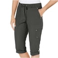 thumbnail image 1 of Yanlir Pantalon de Travail Mode pour Femme à Multiples Poches, Léger, Randonnée, Jogging, Plein Air, Pantalon de Rue pour Voyage, Sports et Actif (Gris Foncé, 2TG), 1 of 5