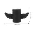 thumbnail image 2 of FRCOLOR Cable Saver 2PCS Cable Protector Protector Cartoon Wing Charging Data Sync Cable Saver Black,1.57"X1.06"X0.59", 2 of 4