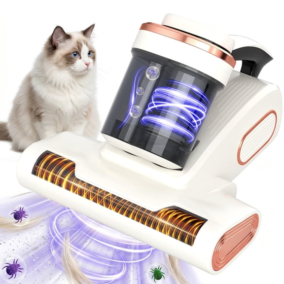 Aspirateur Sans Fil pour Matelas – Aspiration 15 kPa, Séchage à l'Air Chaud 140 °F, Filtre HEPA, Nettoyage en Profondeur de la Poussière et des Allergènes, Portatif pour Lit, Sofa et Lit de Bébé