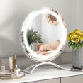 thumbnail image 4 of Costway 16" Round Makeup Vanity Mirror 3 Color Dimmable Lights Memory Function White, 4 of 10