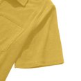 thumbnail image 5 of Ketyyh-chn99 Shirts T - Chemises pour Hommes 2024 Chemises pour Hommes T-Shirts pour Hommes Ample Col Rond T-Shirt Haut Jaune,P, 5 of 5