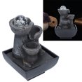 thumbnail image 4 of LED Illuminated Tabletop Waterfall Flowing Water Fountains with Ball for Home Office Feng Shui Decoration, 4 of 7