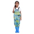 thumbnail image 1 of WEIYLL Baby Girls Bodysuits Ruffled Fly Short Sleeve Overalls Summer Solid Color Square Neckline Mint Green Toddler Overalls for 11-12 Years, 1 of 8