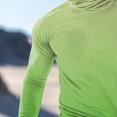 thumbnail image 4 of Handshe Chandail à Capuchon d'Été pour Homme à Imprimé Soleil, Léger et Respirant, Protection Solaire UPF 50+, Manches Longues, pour la Randonnée, la Course et les Activités de Plein Air, Grande Taille, 4 of 5